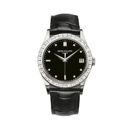 Patek Philippe Calatrava Platinum Baguette Diamonds 5298P-012