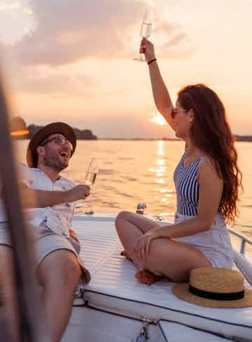 Enjoy quiet moments with a glass of wine