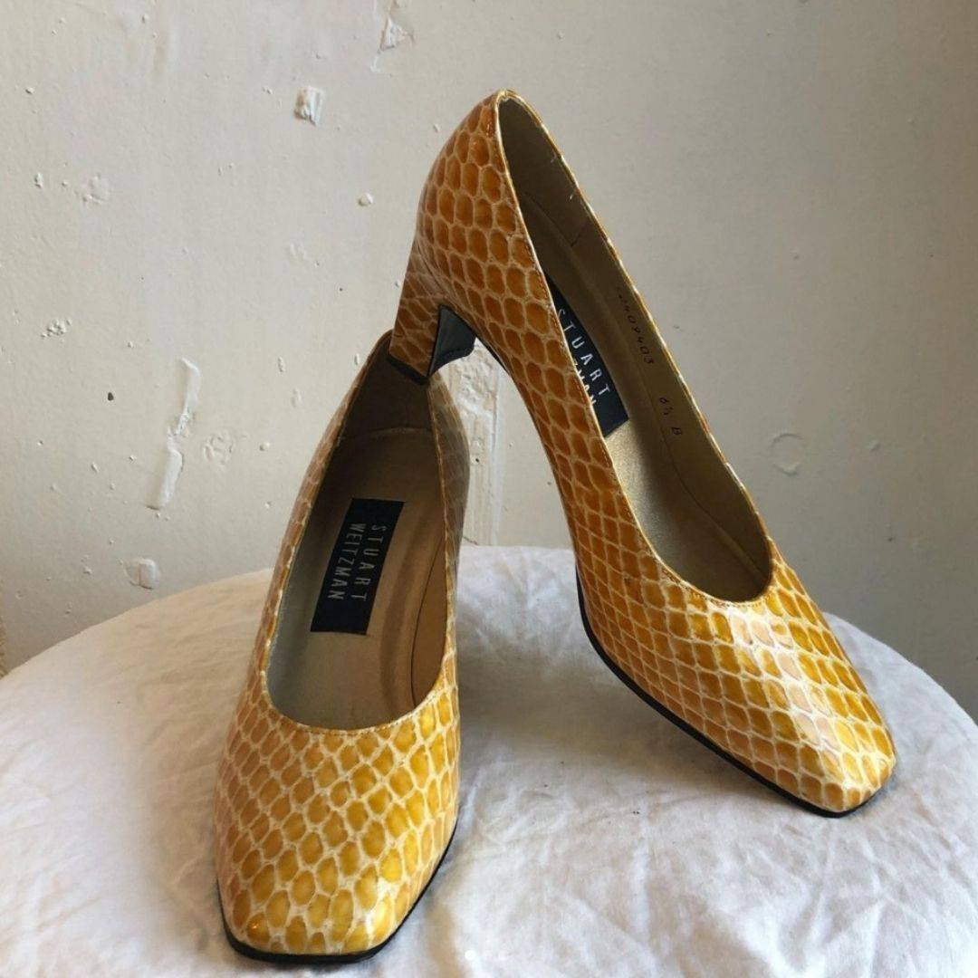 @cc_found vintage yellow heels