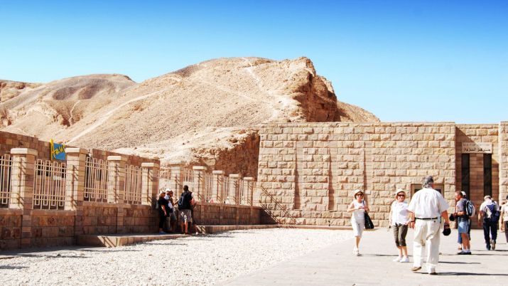 The entrance to the Valley of the Kings