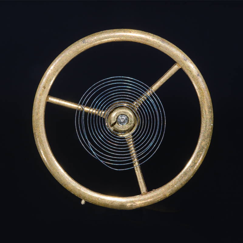 picture of a balance wheel and mainspring