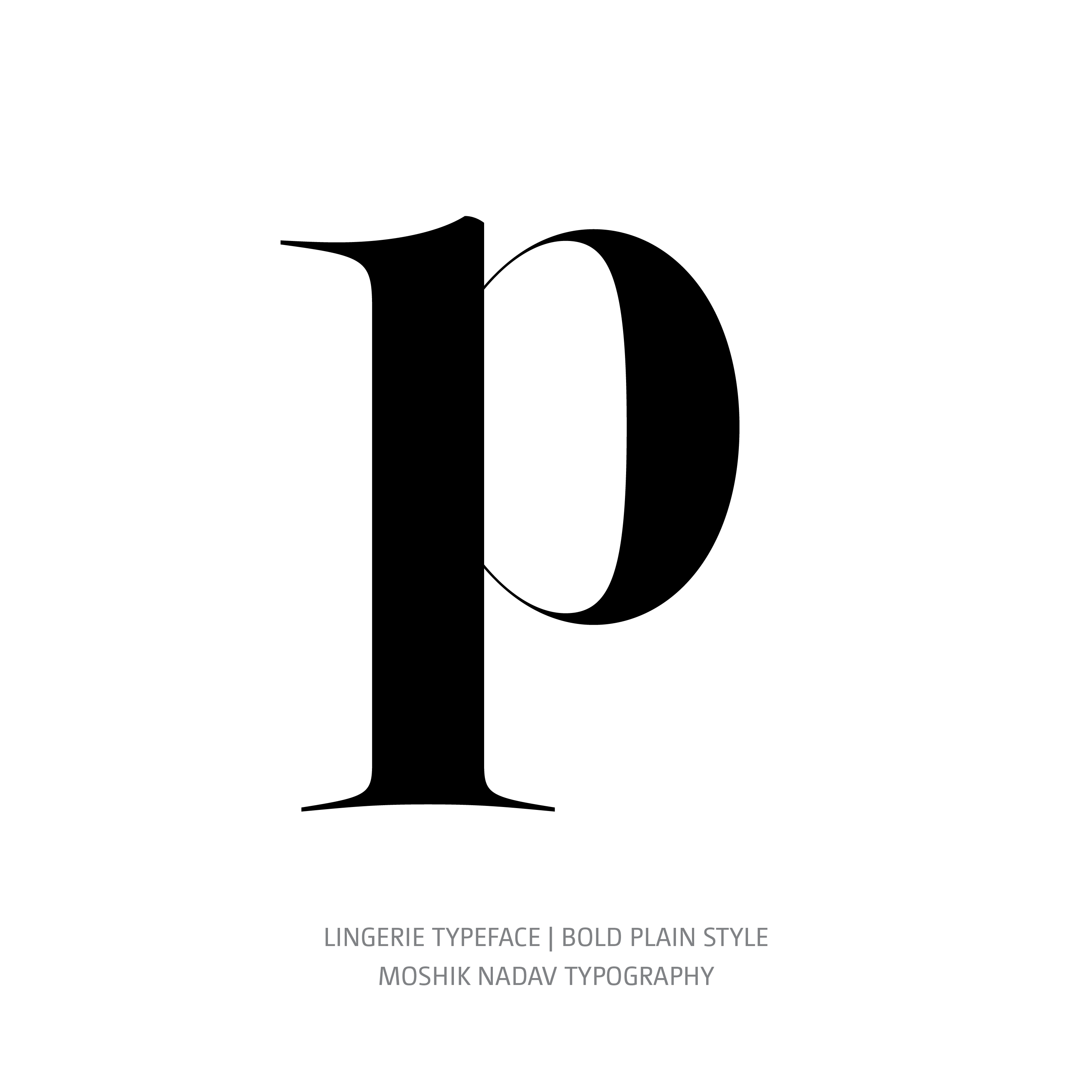 Lingerie Typeface Bold Plain p