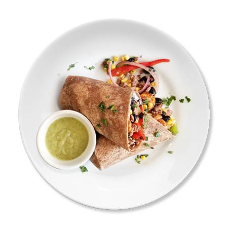 Flexetarian Burrito on Plate