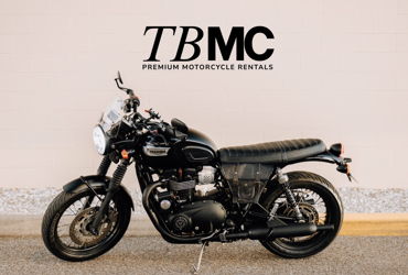 2017 TRIUMPH BONNEVILLE T100 BLACK motorcycle for rent near Palm Harbor, FL