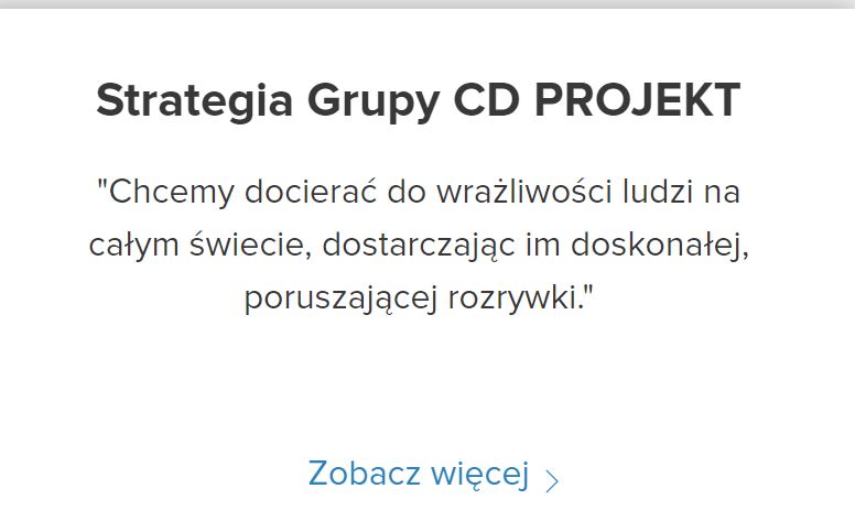 CD PROJEKT RED product / service