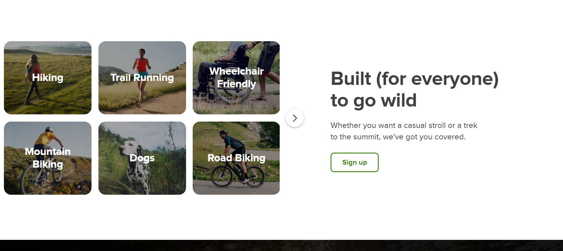 AllTrails product / service