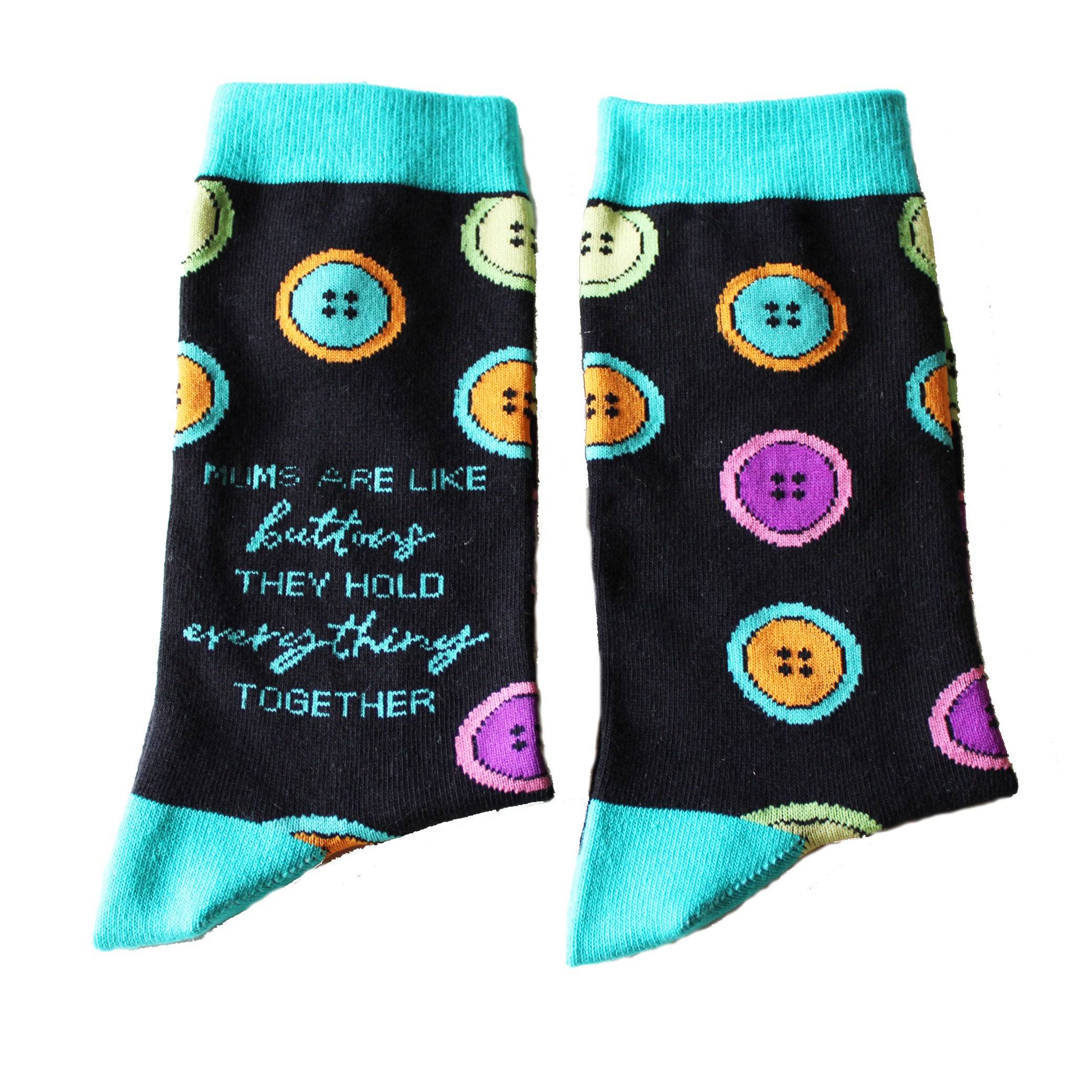 Jolly Soles Mother's Day Button Sock