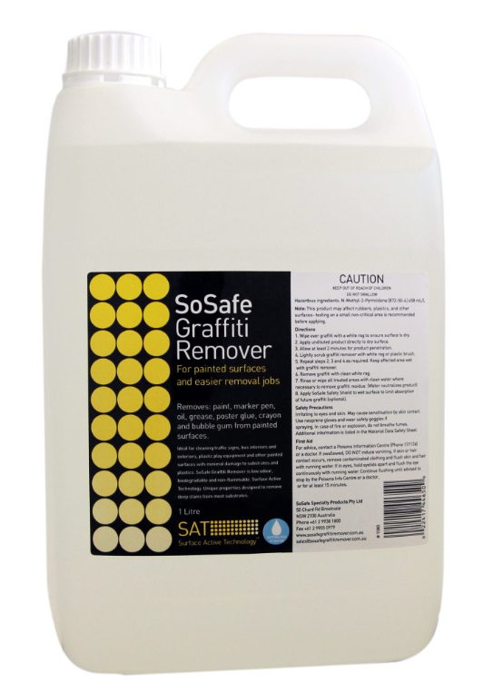 SoSafe Yellow Graffiti Remover-For Painted Surfaces