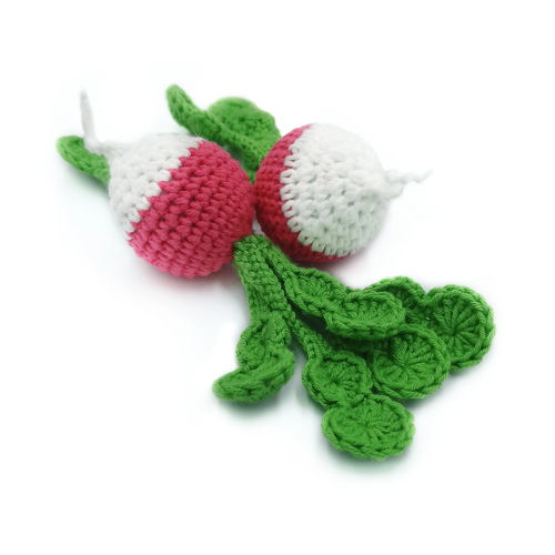 GROENTE Haakpatroon PDF: bloemkool merg groene ui radijs paprika Amigurumi Eten Speel Eten Patroon Amigurumi Speelgoed Pretend Play