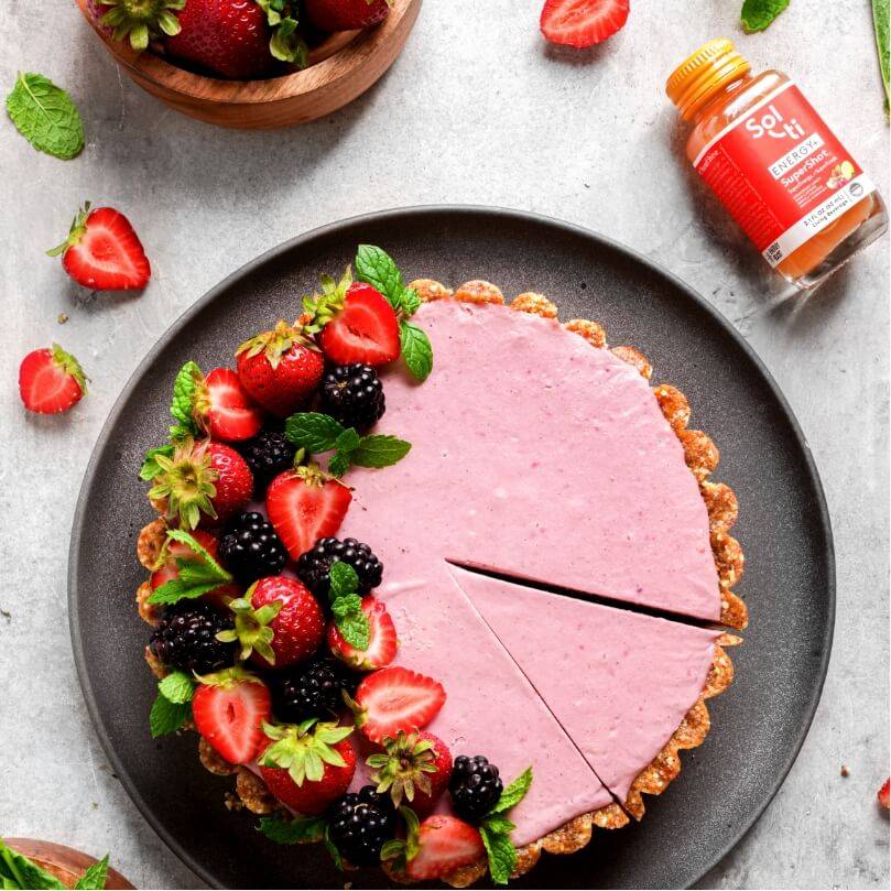 Raw Vegan Berry Tart - ENERGY+ SuperShot