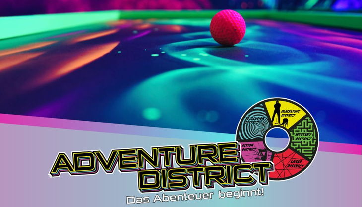 adventure district blacklight golfball