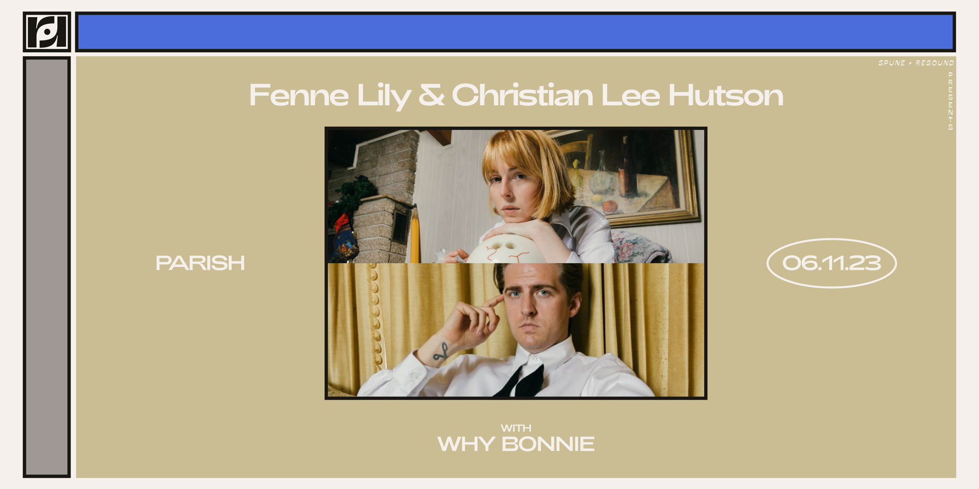 Spune and Resound Present: Fenne Lily & Christian Lee Hutson w/ Why Bonnie at Parish on 6/11 promotional image