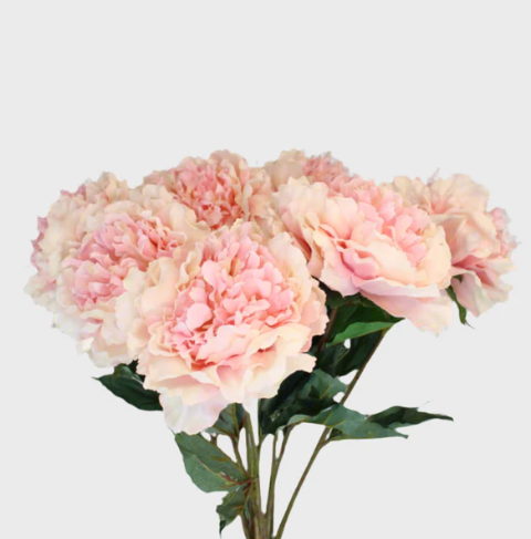 Large Pale Pink Peony Silk -Realistic Artificial Flowers - Image 3