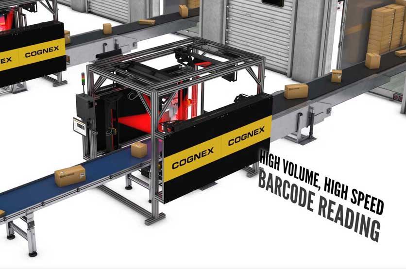 Cognex Modular Vision Tunnels ที่มาพร้อมกับเครื่องอ่านบาร์โค้ด DataMan