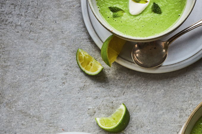 Gaspacho au concombre et au melon