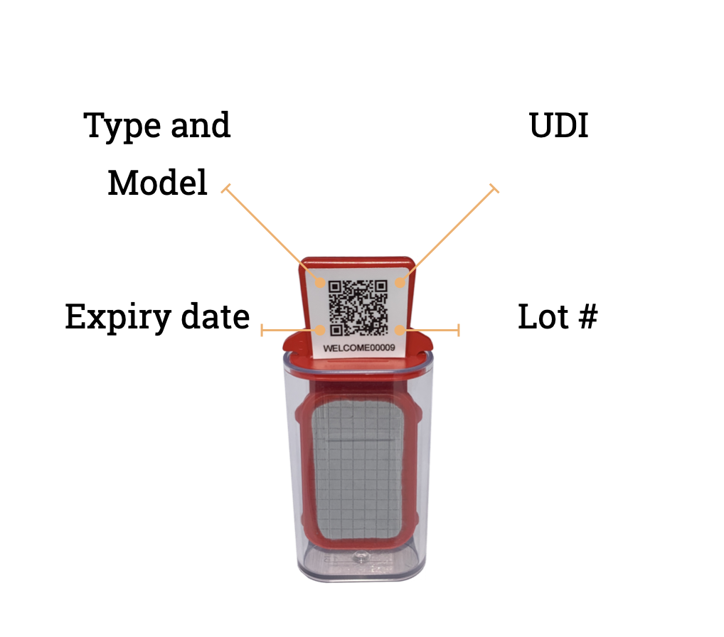 nomad IoT microbiology testers carry an UDI imbedded in a QRCode which is designed to "test and forget" without pen nor pencil, from sampling to result analysis.