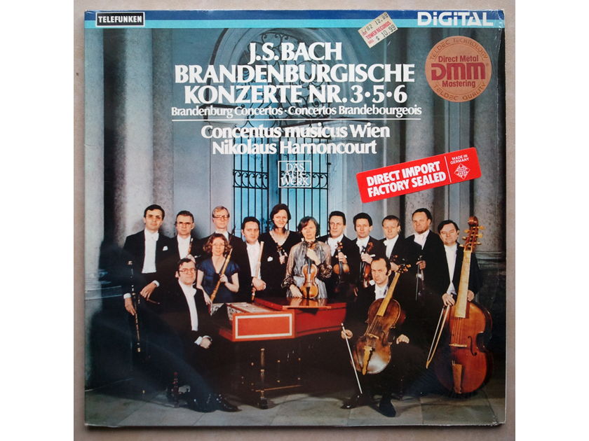 TELEFUNKEN | HARNONCOURT/BACH - Brandenburg Concertos Nos. 3, 5, 6 / NM