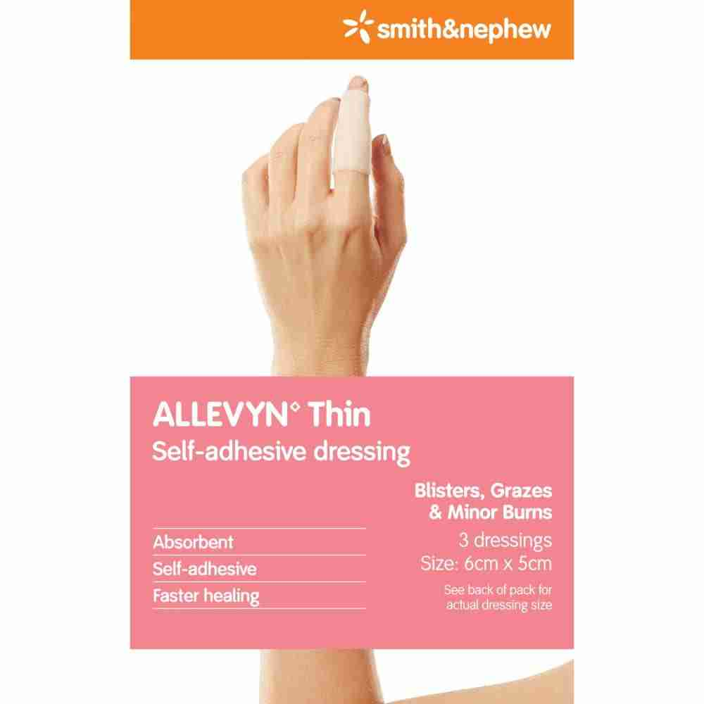 Allevyn Thin Foam Dressing  5Cm X 6Cm Pk3