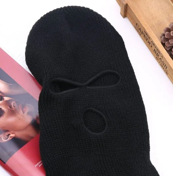 3 holed woven black. Balaclava SAS Style Windproof Mask Neck Warmer Ski Hat Fishing AU Motorcycle - Image 5