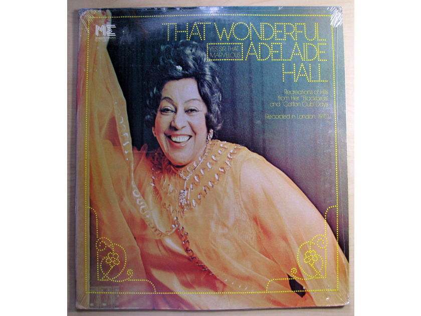 ADELAIDE HALL - THAT WONDERFUL ADELAIDE HALL - 1976 Monmouth-Evergreen Records MES77080