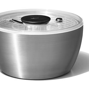 OXO Good Grips Stainless Steel Salad Spinner, 6.34 Qt.
