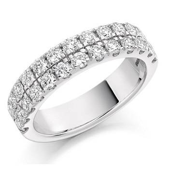 Platinum and diamond eternity ring Pobjoy Diamonds