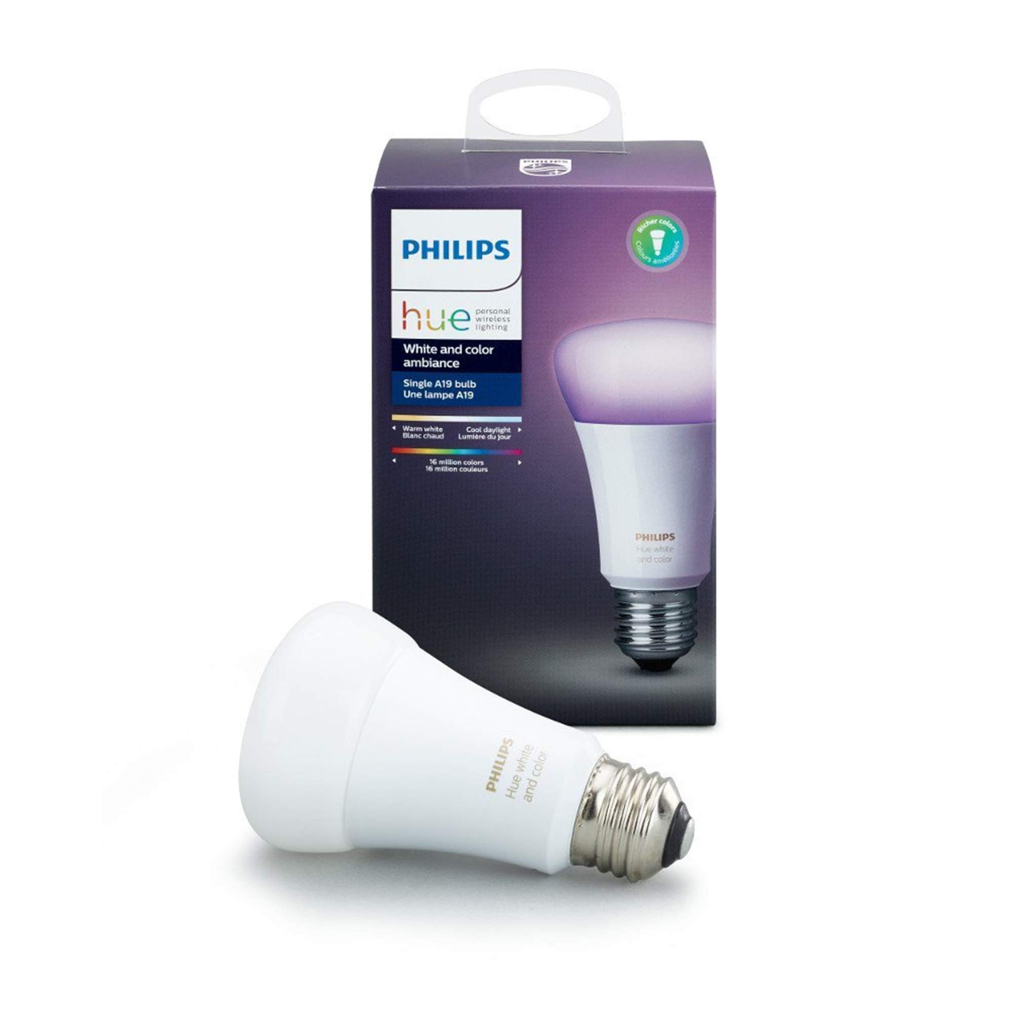 Philips Hue Ambiance Multi Color Tunable White Smart Bulb 3rd Gen 2016 Vs Tp Link Kasa Filament Kl50 Soft White Smart Bulb 2019 Slant