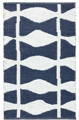contemporary blue and white rug