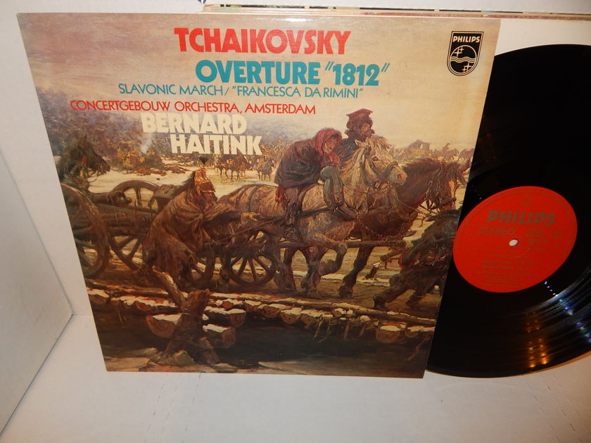 TCHAIKOVSKY Overture 1812 - Slavonic March BERNARD HAITINK Italy Import Philips Mint LP