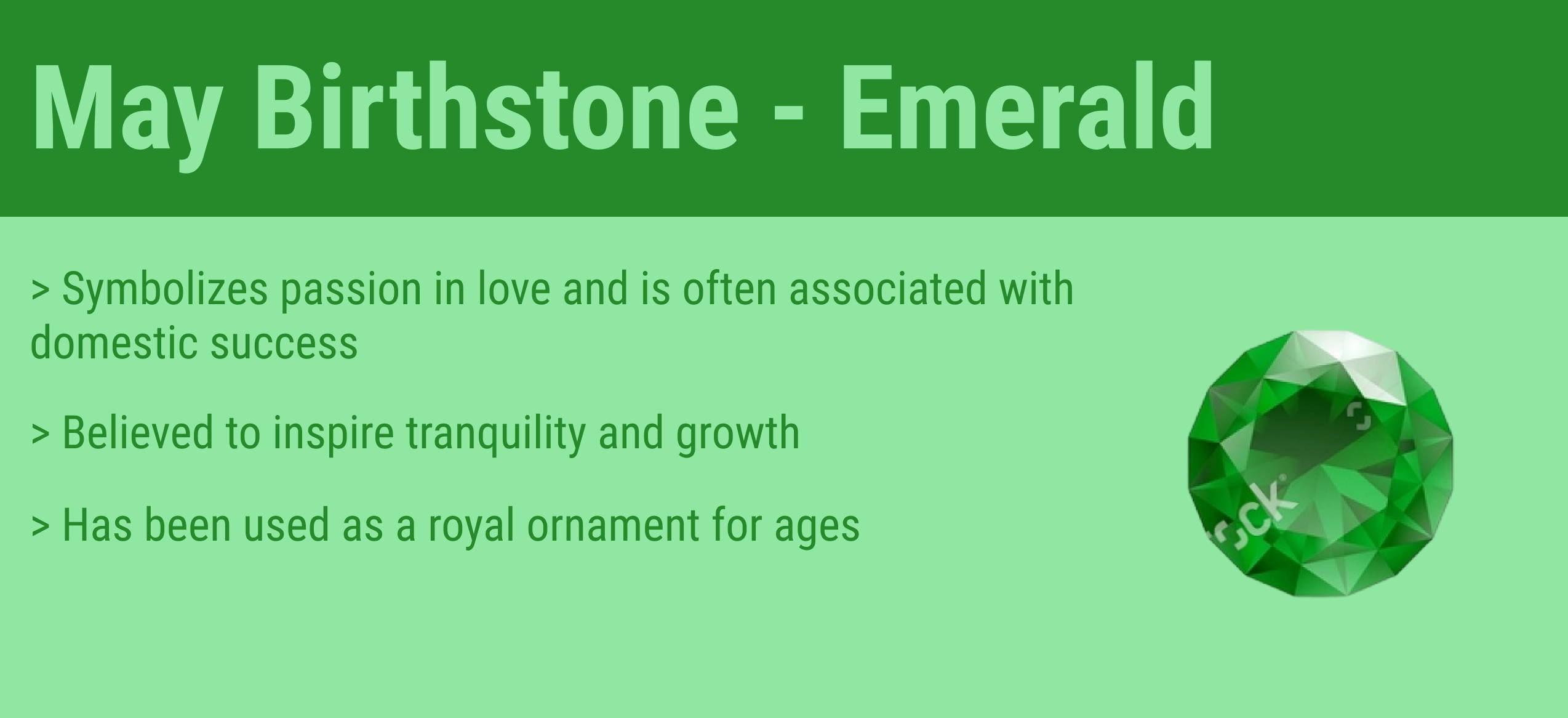 may birthstone quick facts