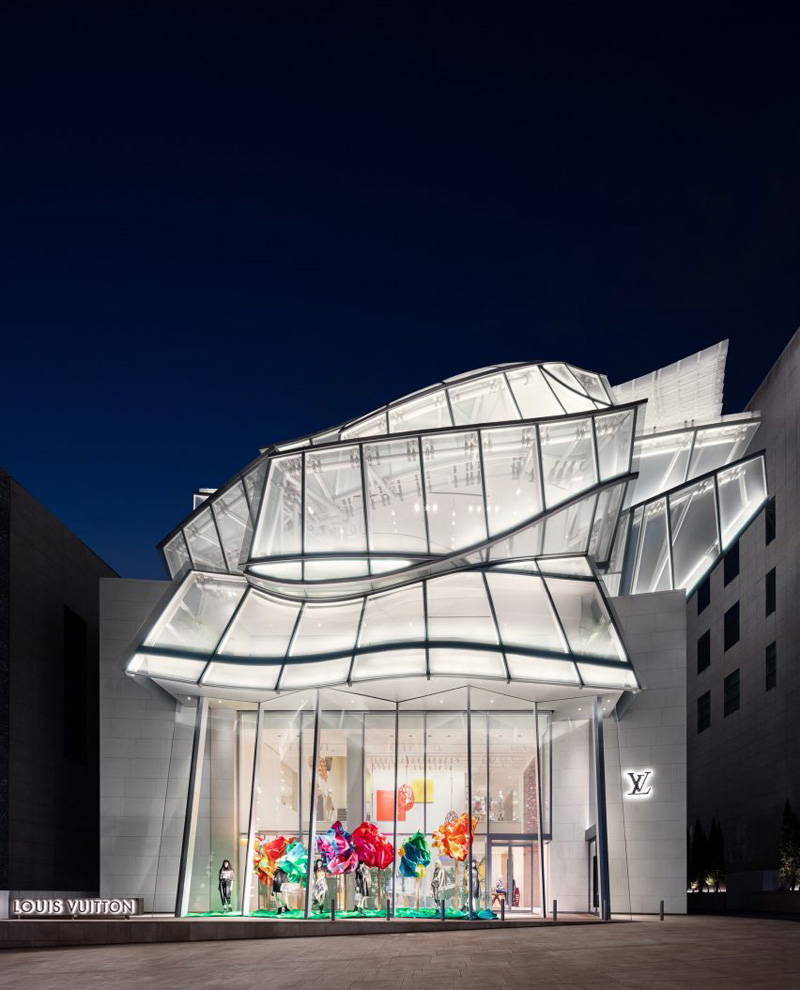 Louis Vuitton Maison in Seoul Architect Franck Gehry with interiors by Peter Marino