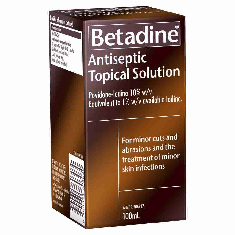 Betadine Antiseptic Topical Solution 100Ml Artg Id 29962