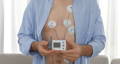 start recording an ECG with wellue holter monitor