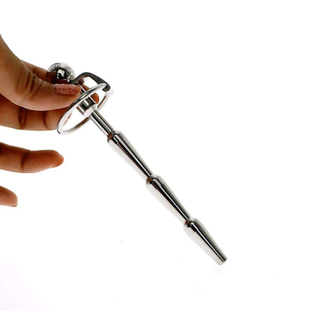 Penis sounding plug with glans ring