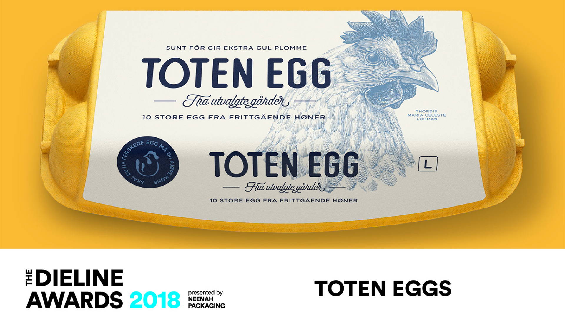 Featured image for The Dieline Awards 2018 Outstanding Achievements: Toten Eggs