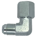 a silver pipe with a nut