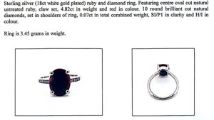 Natural Ruby & Diamond Ring (4.82ct)