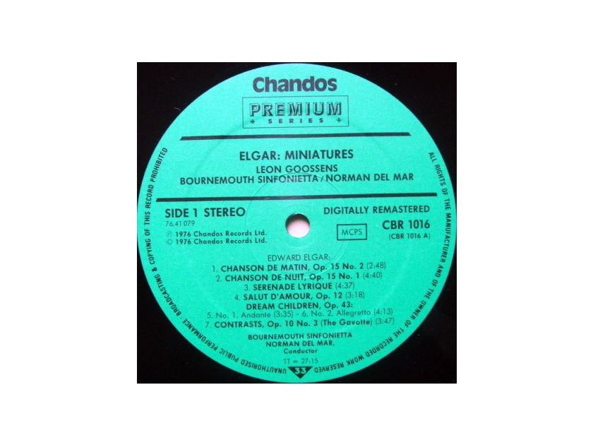 ★Audiophile★ Chandos / GOOSSENS-MAR, - Elgar Miniatures, NM!