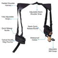 shoulder holster, shoulder belly holster, shoulder holster for fat guy