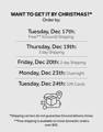 Holiday Kiteboarding shipping schedule