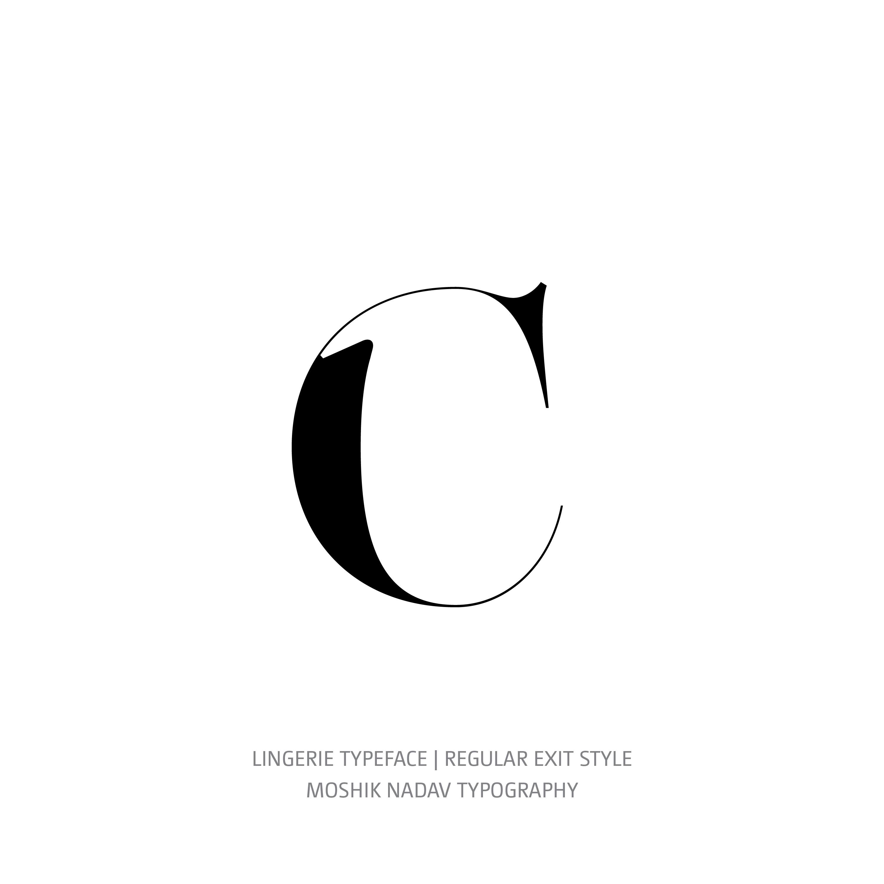 Lingerie Typeface Regular Exit c