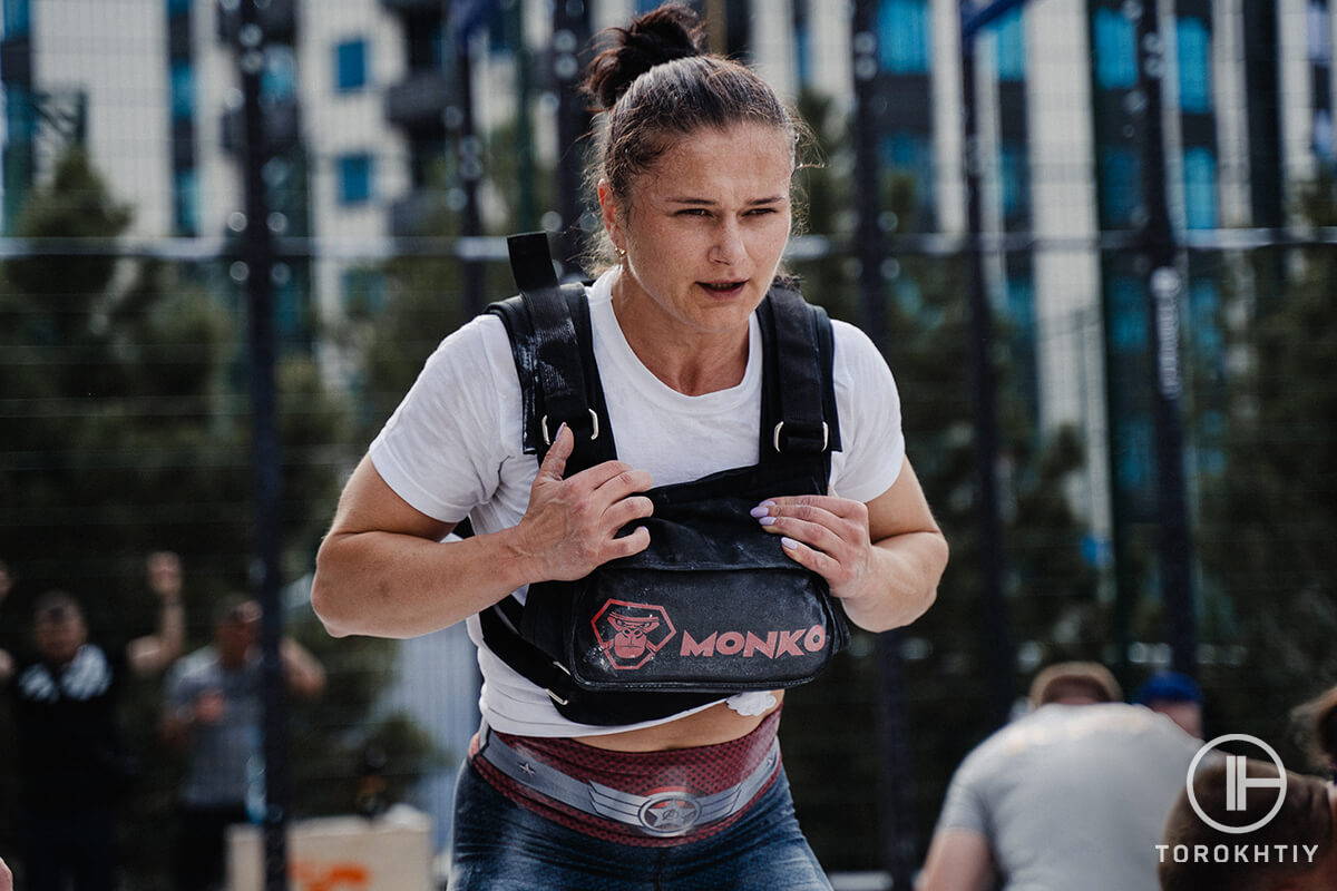 wbcm girl with weighted vest