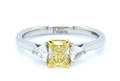 Yellow diamond trilogy ring - Pobjoy Diamonds