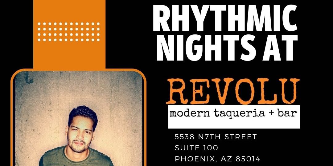 Rhythmic Nights at Revolu (Uptown), featuring Gabo Fayuca promotional image