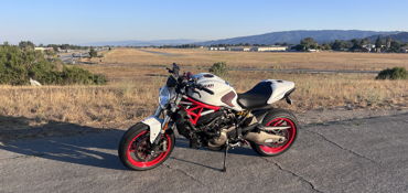 2015 DUCATI MONSTER 821 motorcycle for rent near Daly City, CA