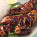 Grilled Squids in Sweet Soy Sauce