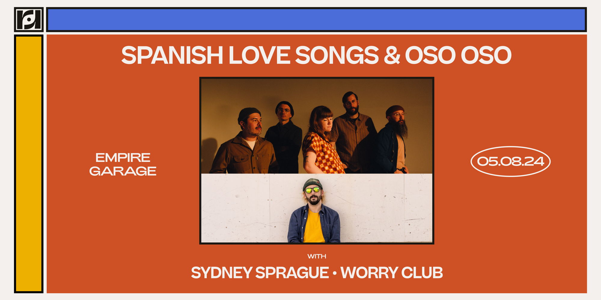 Resound Presents: Spanish Love Songs & Oso Oso w/ Sydney Sprague and Worry Club at Empire Garage promotional image