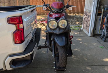 2019 YAMAHA ZUMA 50F motorcycle for rent near Sacramento, CA