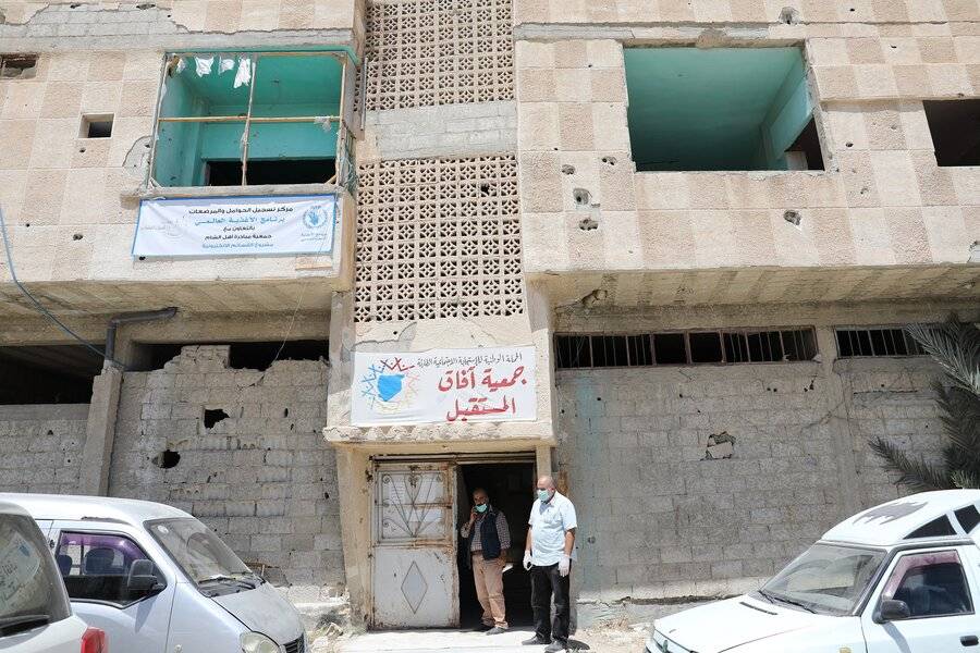 WFP office in a shelled building in Damascus