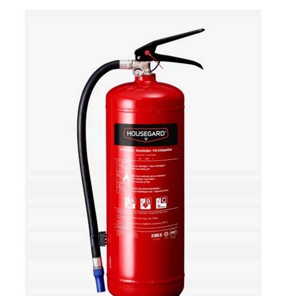 Housegard Pulverslukker 6 kg 43A, rød